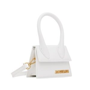 Jacquemus - Le Chiquito- White Mini Bag with Gold Accent🤍✨